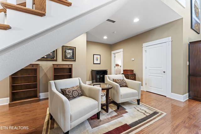 1144 Andalusian Way, Knoxville, TN 37922 - sitting room featuring wood finished floors, baseboards, and recessed lighting