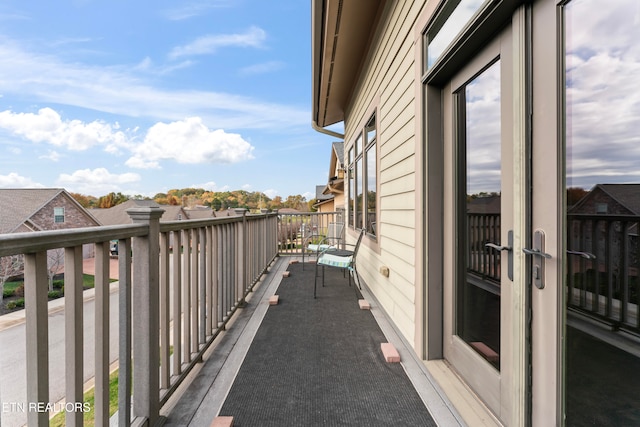 view of balcony