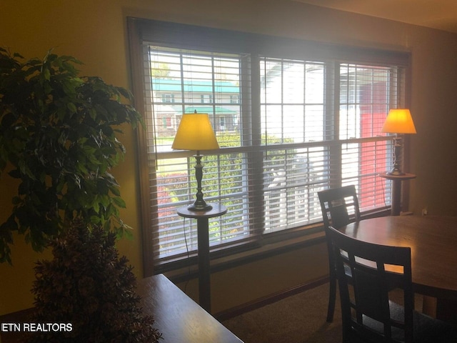 view of dining area