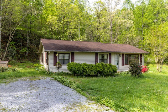 3398 Bell Rd, Sevierville, TN 37862 - ranch-style house with a forest view