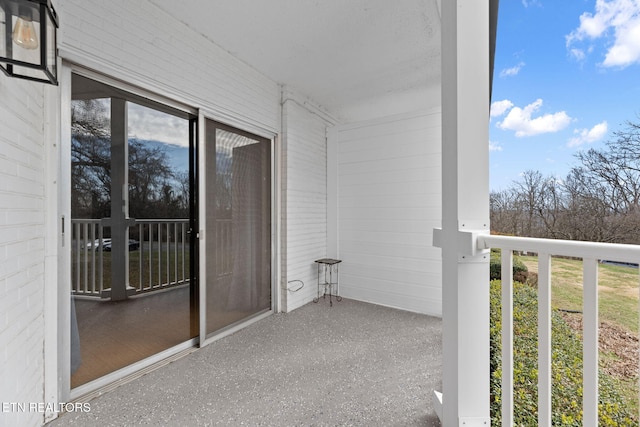 view of balcony