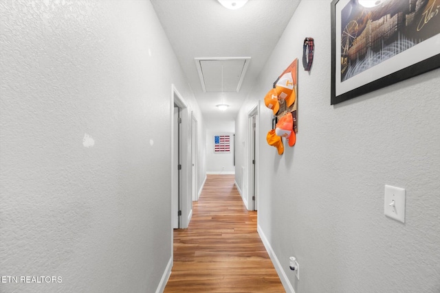 hall featuring wood-type flooring