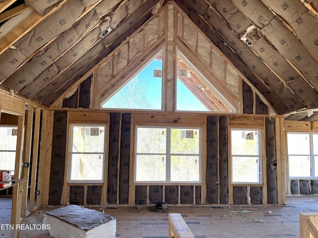 view of attic