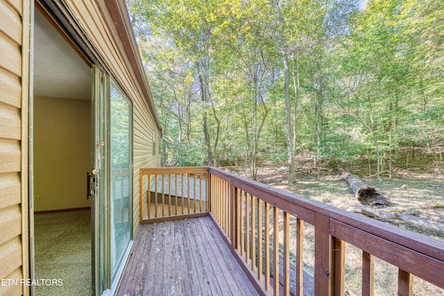 view of wooden terrace