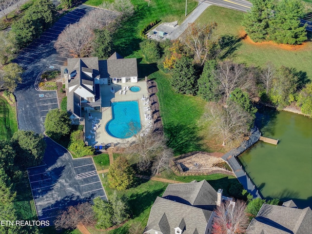 2011 Breakers Pt, Knoxville, TN 37922 - aerial overview of property's location with a pool area