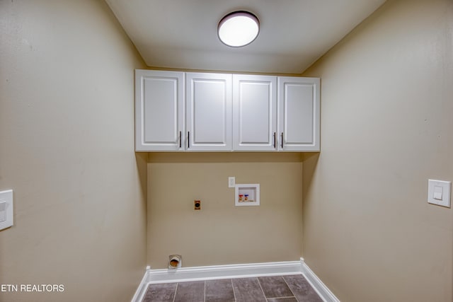 2011 Breakers Pt, Knoxville, TN 37922 - laundry room with hookup for an electric dryer, baseboards, hookup for a washing machine, and cabinet space
