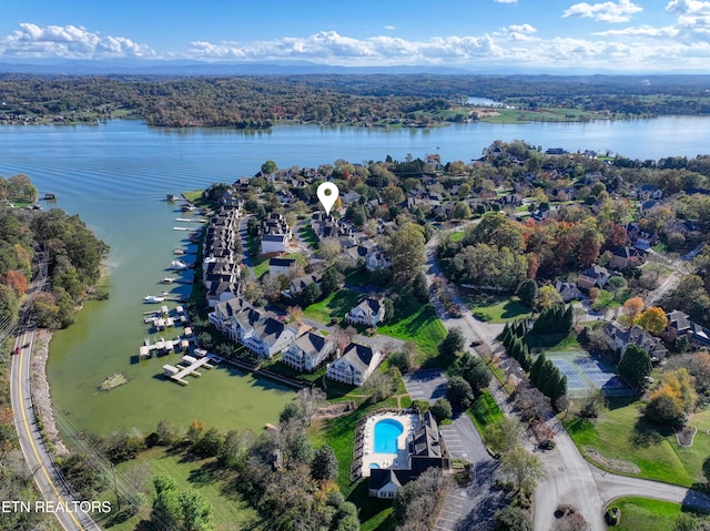 2011 Breakers Pt, Knoxville, TN 37922 - aerial overview of property's location with a large body of water