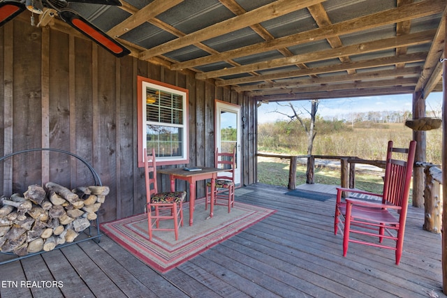 view of wooden terrace