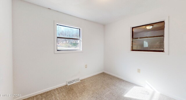 view of carpeted empty room