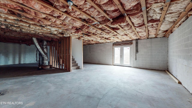 170 Mallory Dr, New Tazewell, TN 37825 - basement with stairs and concrete block wall