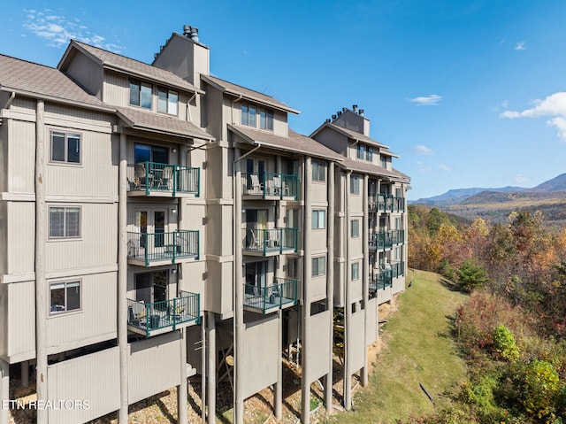 view of property featuring a mountain view