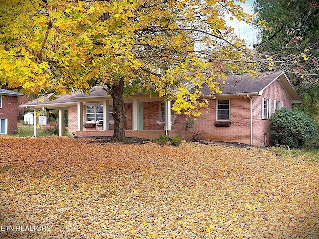 view of ranch-style home