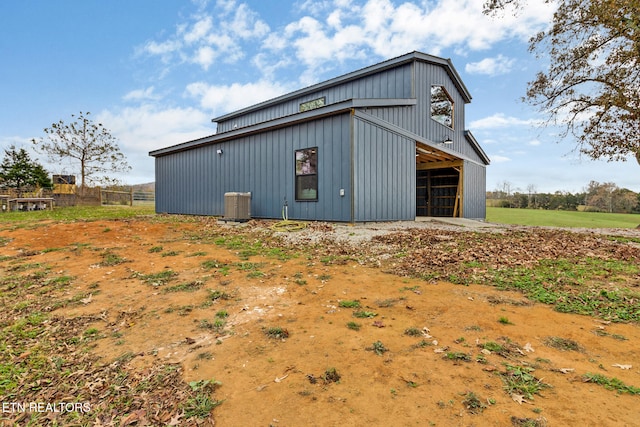 exterior space with an outdoor structure