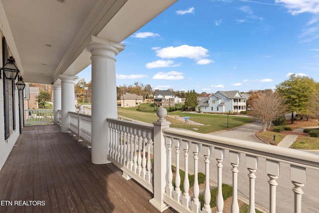 balcony with a porch