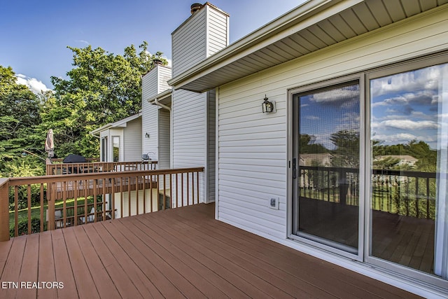 105 Poteau Trce, Loudon, TN 37774 - wooden deck with a grill
