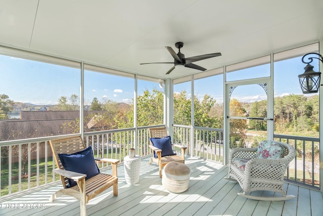 sunroom / solarium featuring a wealth of natural light