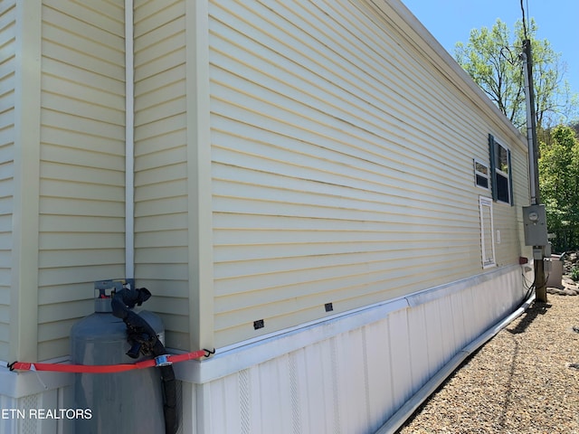 view of property exterior featuring cooling unit