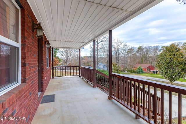 balcony with a porch