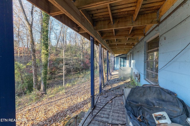 view of patio featuring grilling area