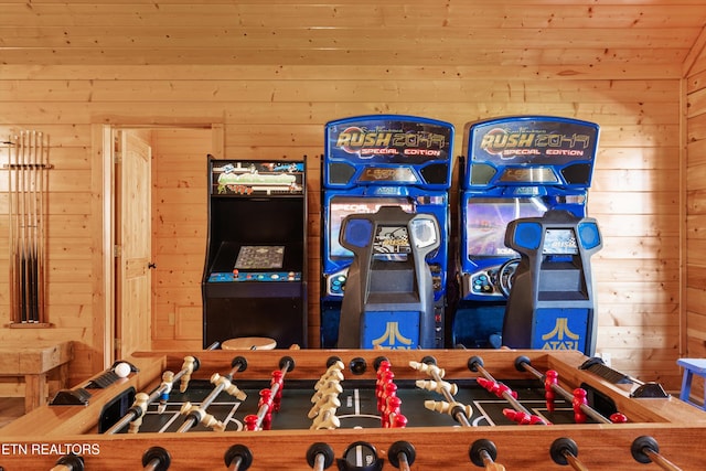 315 Caney Creek Rd, Pigeon Forge, TN 37863 - game room with wooden walls