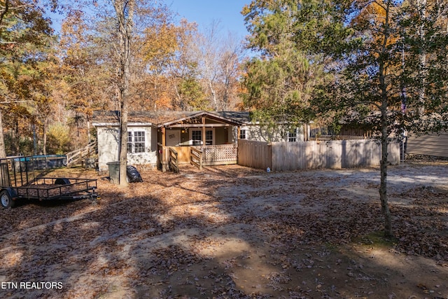 view of rear view of property