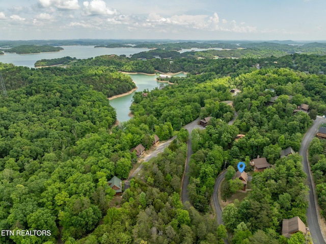 1006 Gordon Way, Sevierville, TN 37876 - drone / aerial view of a large body of water and a heavily wooded area