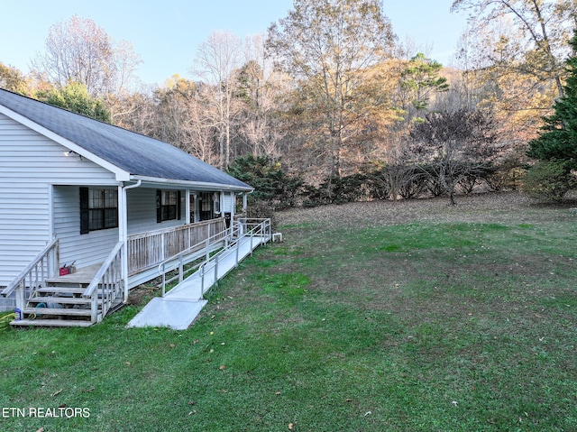 view of yard