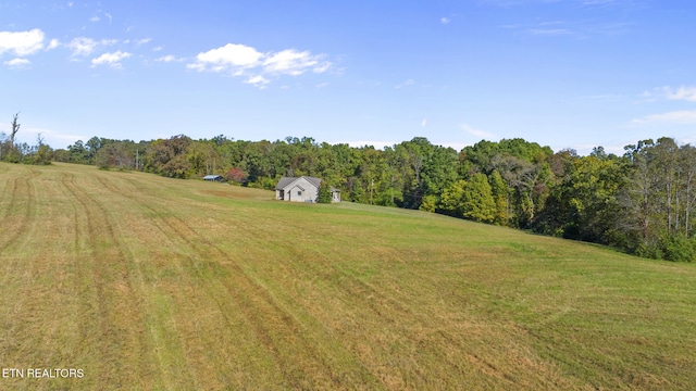 view of yard featuring a rural view