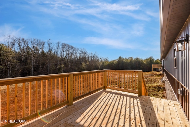 view of wooden terrace