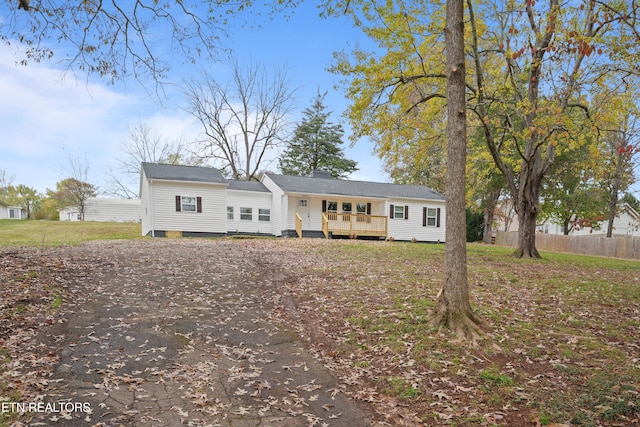 view of front of home