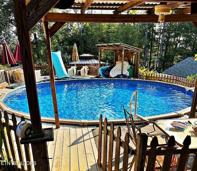 view of pool