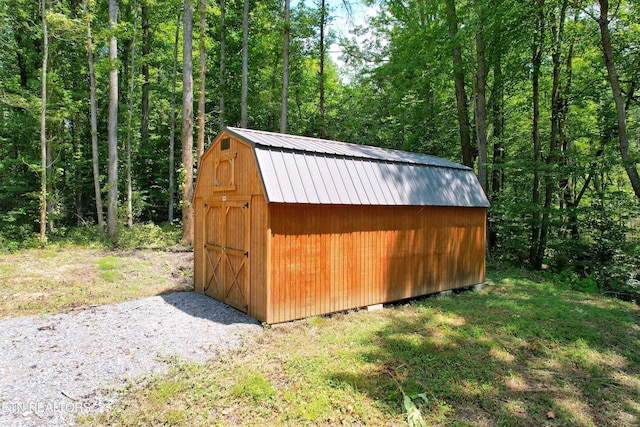 1312 Sweetwater Rd, Newport, TN 37821 - view of shed featuring a wooded view