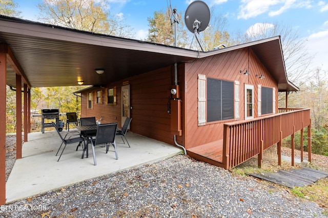 exterior space with a patio area