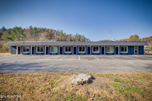 view of single story home