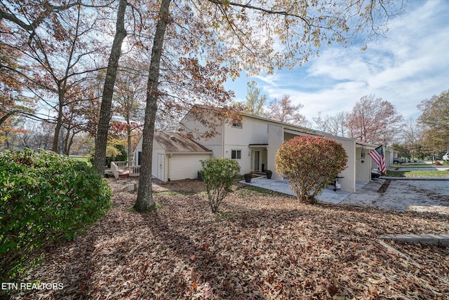 view of rear view of property