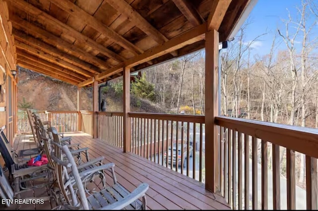 view of wooden terrace