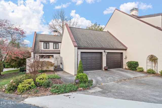 view of home's exterior with a garage