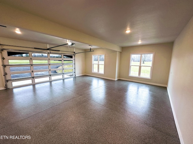 unfurnished room with a textured ceiling