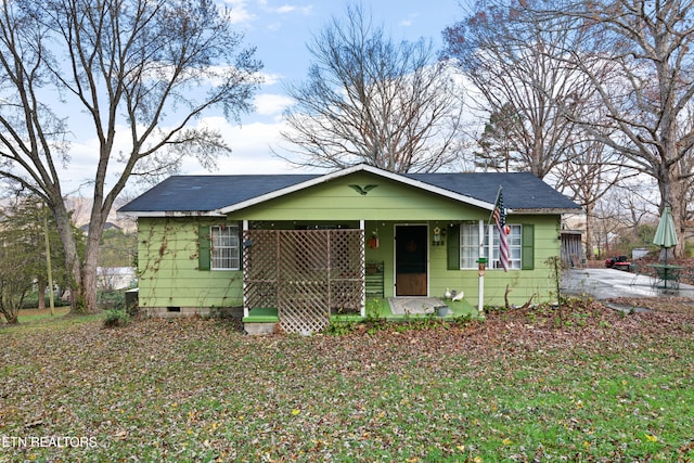 view of bungalow-style home