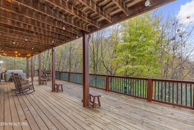 view of wooden terrace