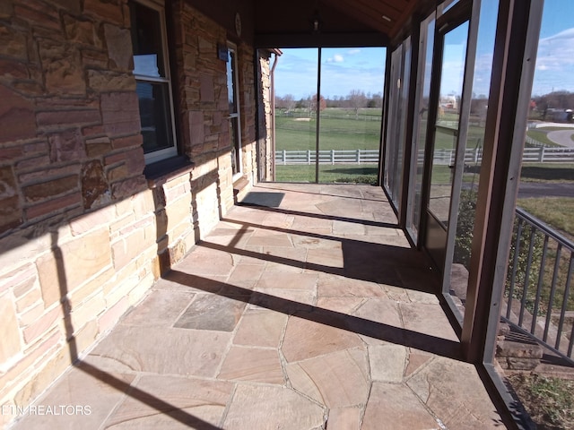 view of sunroom