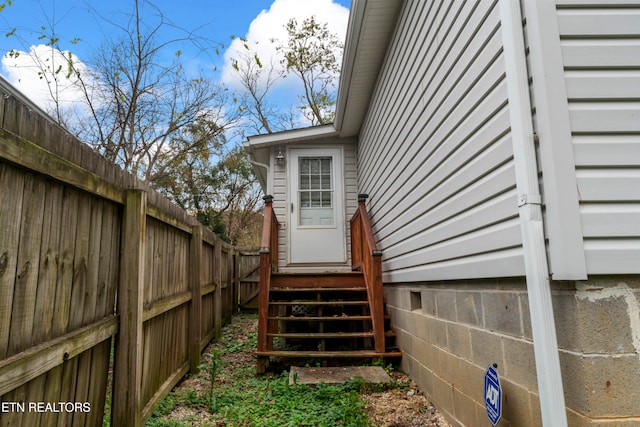 view of side of property