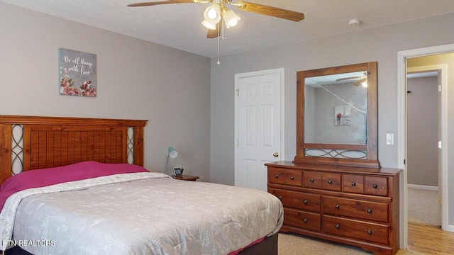 230 Clover Cir, Jacksboro, TN 37757 - bedroom with ceiling fan