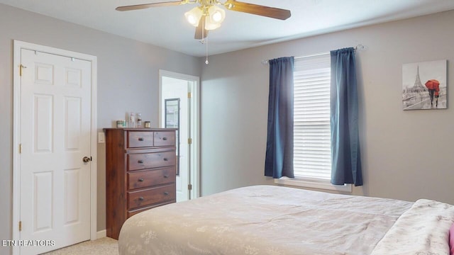 230 Clover Cir, Jacksboro, TN 37757 - carpeted bedroom with a ceiling fan