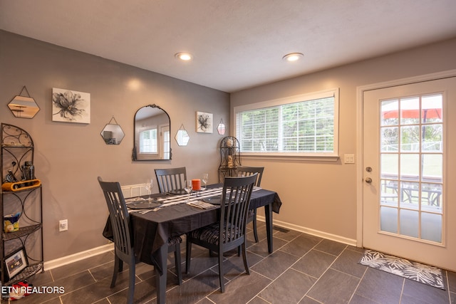 view of dining space