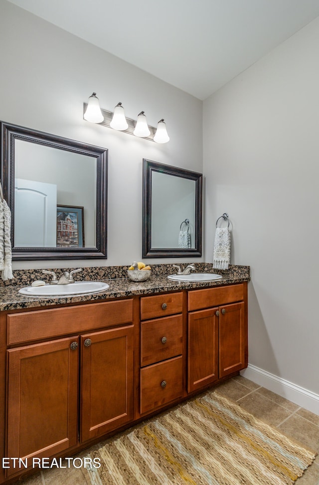 bathroom featuring vanity