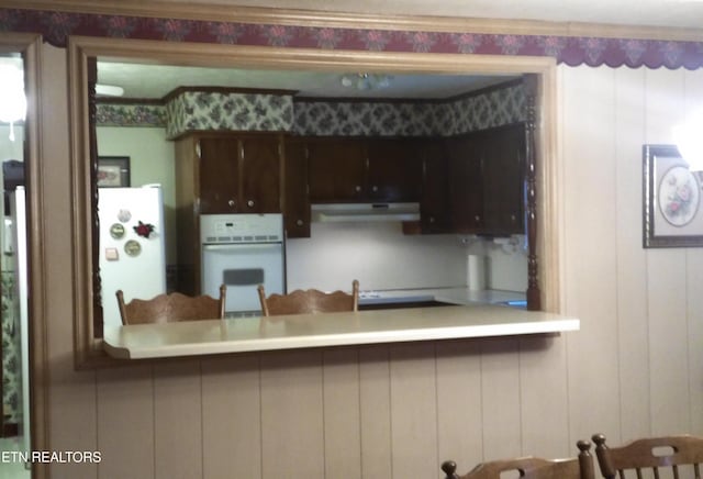 kitchen with white appliances