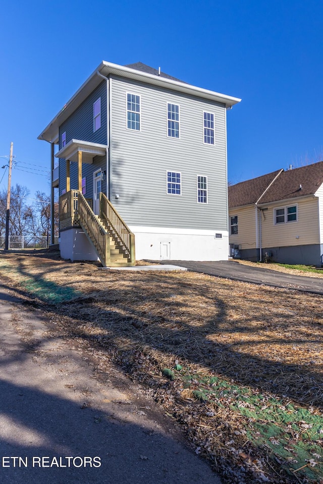 view of back of property