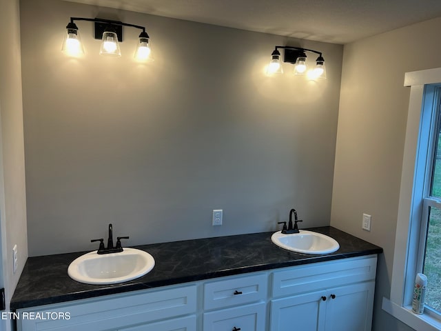 bathroom with vanity