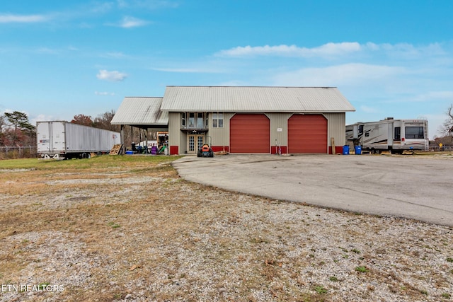 view of outdoor structure featuring a garage